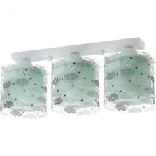 3 Light Ceiling lamp Clouds Green