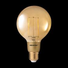LED FILAMENT DIMMERABLE GLOBE CLEAR GOLD E27 3W G95 2200K (MM146249)