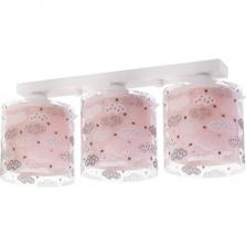 3 Light Ceiling lamp Clouds Pink